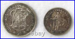 South Africa 1954 7 Coin Partial Proof Set Beautiful Toning