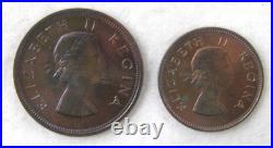 South Africa 1954 7 Coin Partial Proof Set Beautiful Toning