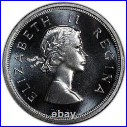 South Africa, 1954 Elizabeth II Five Shillings, 5 Shillings. PCGS PR 67. Crown