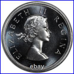 South Africa, 1954 Elizabeth II Five Shillings, 5 Shillings. PCGS PR 67. Crown