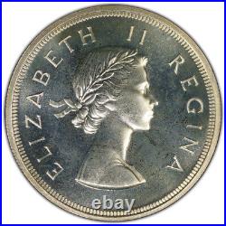 South Africa, 1956 Elizabeth II Five Shillings, 5 Shillings. PCGS PR 64