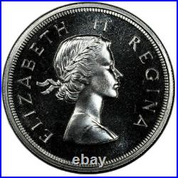 South Africa, 1957 Elizabeth II Five Shillings, 5 Shillings, PCGS PR 66, Crown