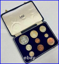 South Africa 1959 9 Coin Proof Set Original Box SA#22