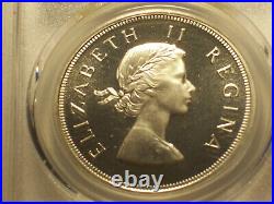 South Africa, 1959 Elizabeth II 5 Shillings. PCGS PR 66. 950 Mintage