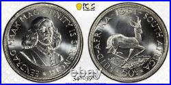 South Africa 1961 Silver 50 Cents KM-62 PCGS PL-67