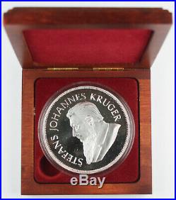 South Africa 1967-1987 Krugerrand 20th Anniversary 5 Oz Silver Proof Medal +BOX