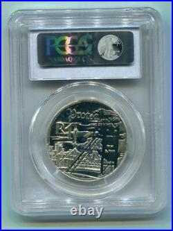 South Africa 1999 Silver R1 Protea Mine Tower Coin PCGS MS66 Limited Mintage