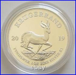 South Africa 1 Rand 2019 Krugerrand 1 Oz Silver Proof