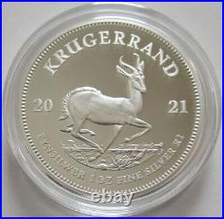 South Africa 1 Rand 2021 Krugerrand 1 Oz Silver Proof