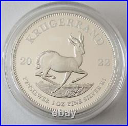 South Africa 1 Rand 2022 Krugerrand + 5 Rand Big Five Lion 2 x 1 Oz Silver Proof