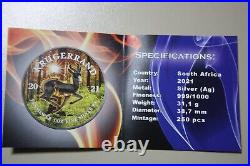 South Africa 1 Rand Krugerrand 2021 Silver 1 Oz #F5969 Magic Flame Only 250