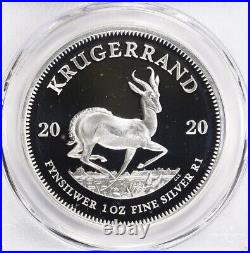 South Africa 1 oz Silver Krugerrand 2020 PCGS PR69 DCAM. Scarce Low Pop 27/3