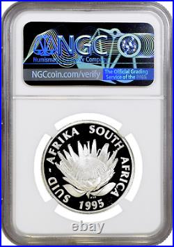 South Africa 1 rand 1995, NGC PF69 UC, Railway Pretoria-Delagoa Bay silver