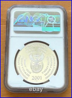 South Africa 2001 Silver 2 Rand NGC PF69UC Dolphins