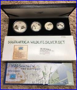 South Africa 2002 Silver Elephant Proof Set