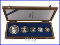 South Africa 2004 Leopard Wildlife 5 Coin Proof Set Box COA Special Edition #218