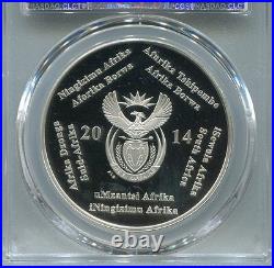South Africa 2014 Silver R2 20 Years Democracy PCGS Graded PR69DCAM Proof Coin