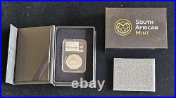 South Africa 2017 1oz Silver 50th Anniv Krugerrand GEM Proof NGC 4542977-002 OGP
