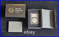 South Africa 2017 1oz Silver 50th Anniv Krugerrand GEM Proof NGC 4542977-018 OGP