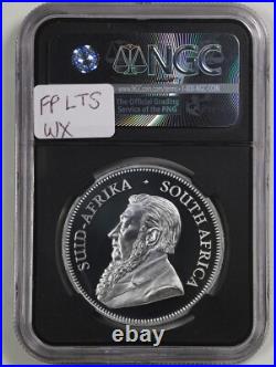 South Africa 2017 1oz Silver 50th Anniv Krugerrand GEM Proof NGC 4542977-018 OGP