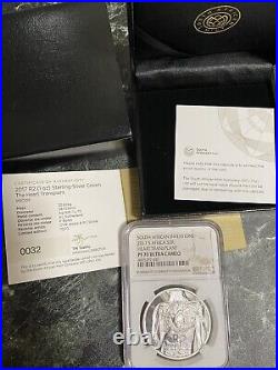 South Africa 2017 50 Years First Heart Transplant 2 Rand Silver PP Coin NGC PF70