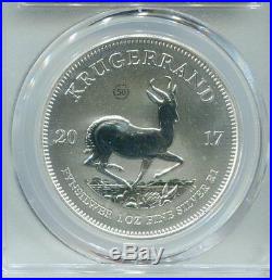 South Africa 2017 First Ever 50th Anniversary Silver Krugerrand PCGS Graded SP69