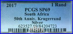 South Africa 2017 First Ever 50th Anniversary Silver Krugerrand PCGS Graded SP69