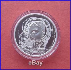 South Africa 2018 Computed Tomography 2 Rand Silver Proof Coin