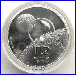 South Africa 2019 50th Anniversary Moon Landing 2 Rand 1oz Silver Coin, Proof