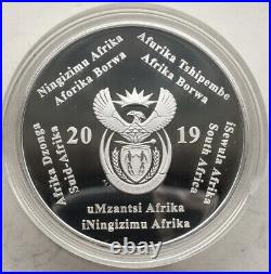 South Africa 2019 50th Anniversary Moon Landing 2 Rand 1oz Silver Coin, Proof