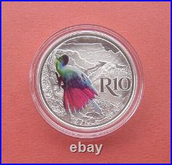 South Africa 2019 Purple-creasted Turaco 10 Rand Silver Proof Coin