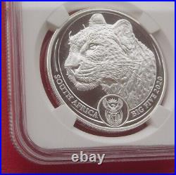 South Africa 2020 The Big Five-Leopard 5 Rand Silver Proof Coin NGC PF69UC