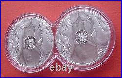 South Africa 2020 The Big Five-Rhino 5 Rand Silver Proof 2 Coins Set