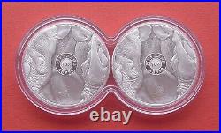 South Africa 2020 The Big Five-Rhino 5 Rand Silver Proof 2 Coins Set
