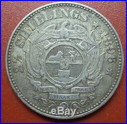 South Africa 2 1/2 Shillings 1896 ZAR The Father Silver (MT6)