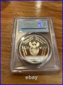 South Africa 2 rand Football World Cup in Germany 1oz + silver PCGS PR 69