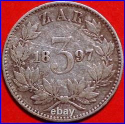 South Africa 3 Pence 1897 KM#3