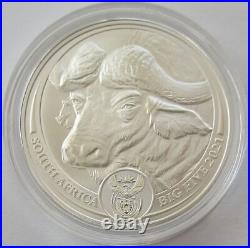 South Africa 5 Rand 2021 Big Five I Cape Buffalo 1 Oz Silver