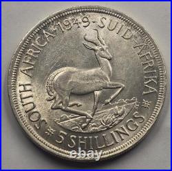 South Africa 5 shilling silver coin KGVI 1949