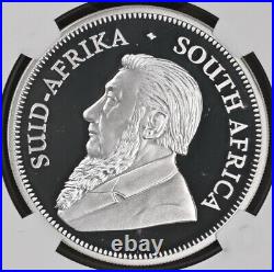 South Africa Krugerrand 1oz Fine Silver Elephant Privy 2024 Proof 70 NGC