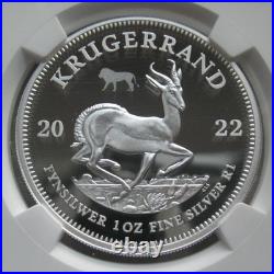 South Africa Krugerrand 2022 Silver Proof Coin Big5 II Lion Privy NGC PF69