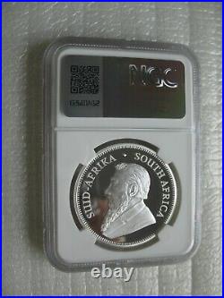 South Africa Krugerrand 2023 Silver Proof 1OZ Coin Leopard Privy NGC PF69