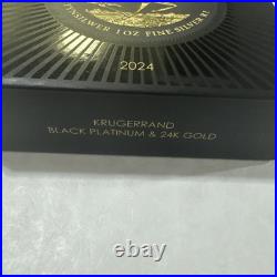 South Africa Krugerrand Black Platinum & 24K Gold 1 oz Silver 500 Produced
