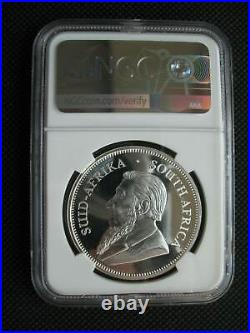 South Africa R1 2017 Silver Proof 1Oz Coin Krugerrand 50th Anniversary NGC PF68
