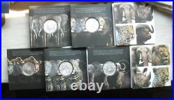 South Africa R5 2021-2023 Silver 1Oz BU Coin Big5 Series Complete Mint Packaging