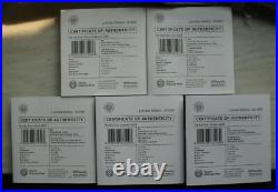 South Africa R5 2021-2023 Silver 1Oz BU Coin Big5 Series Complete Mint Packaging