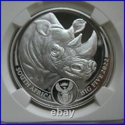 South Africa R5 2021-2023 Silver Proof Coin Big5 Series II Complete ALL NGC PF70