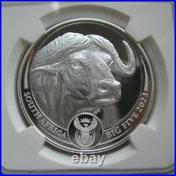 South Africa R5 2021-2023 Silver Proof Coin Big5 Series II Complete ALL NGC PF70