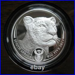 South Africa R5 2023 Silver Proof 1OZ Two Coins Set Leopard Krugerrand Privy