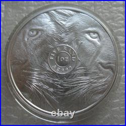 South Africa R5 2025 Silver BU 1Oz Coin Big5 Series III Lion Mint Packaging